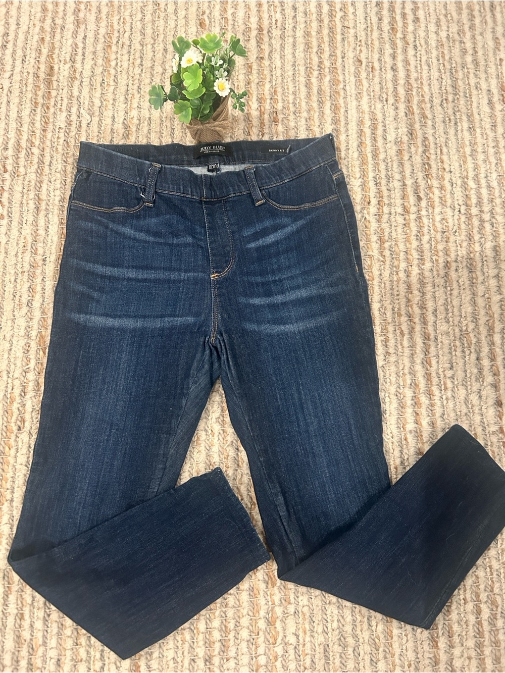 JUDY BLUE Dark Wash Skinny JEANS with Stretch JB8846 Sz 11/30💙EUC☺️